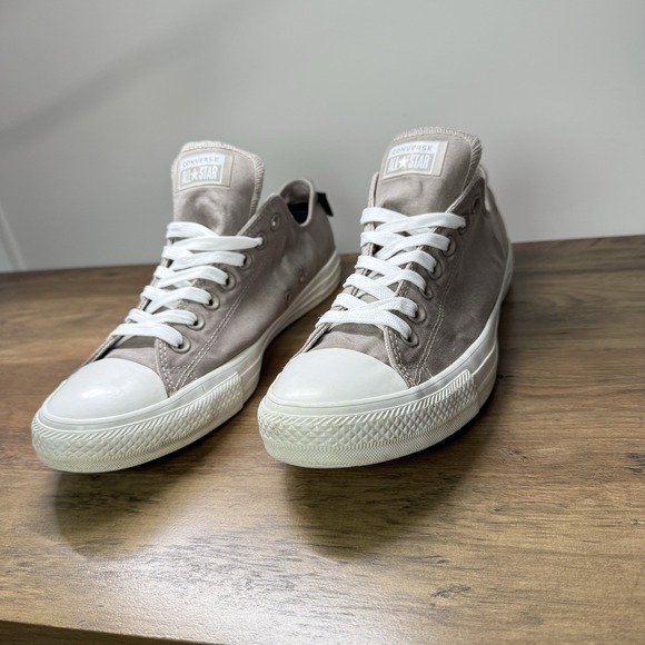 Converse All Star Cordura Gray Low Sneakers Men's 10 Canvas‎ Durable EUC Shoes - Picture 4 of 8